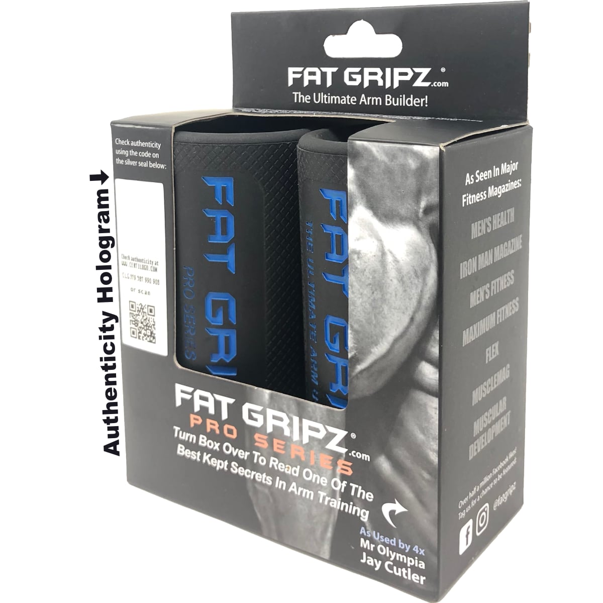 Fat Gripz Fat Grips ( Weight Grips / Grips For Weight Lifting / Barbell Grips / Dumbbell Grips Thick Grips )